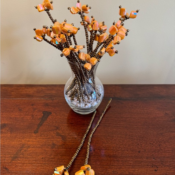 Artificial beaded flower stems - Picture 3 of 5